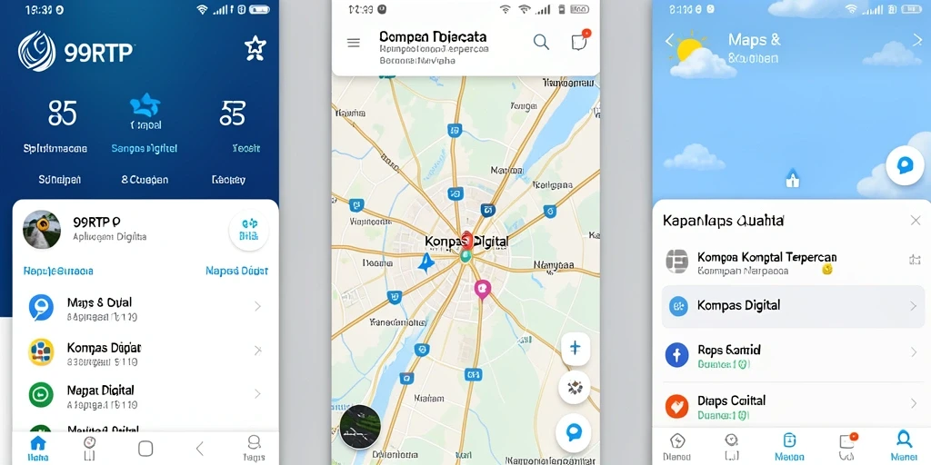 Tampilan antarmuka aplikasi Kompas Digital 99RTP yang intuitif dan mudah digunakan.