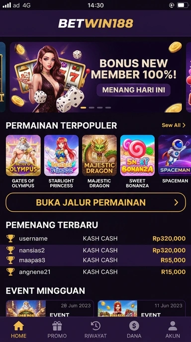 Tampilan link alternatif betwin188
